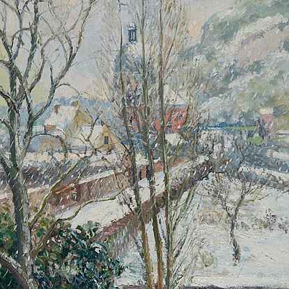 Les Andelys sous la Neige - Georges Manzana Pissarro (1871 - 1961)